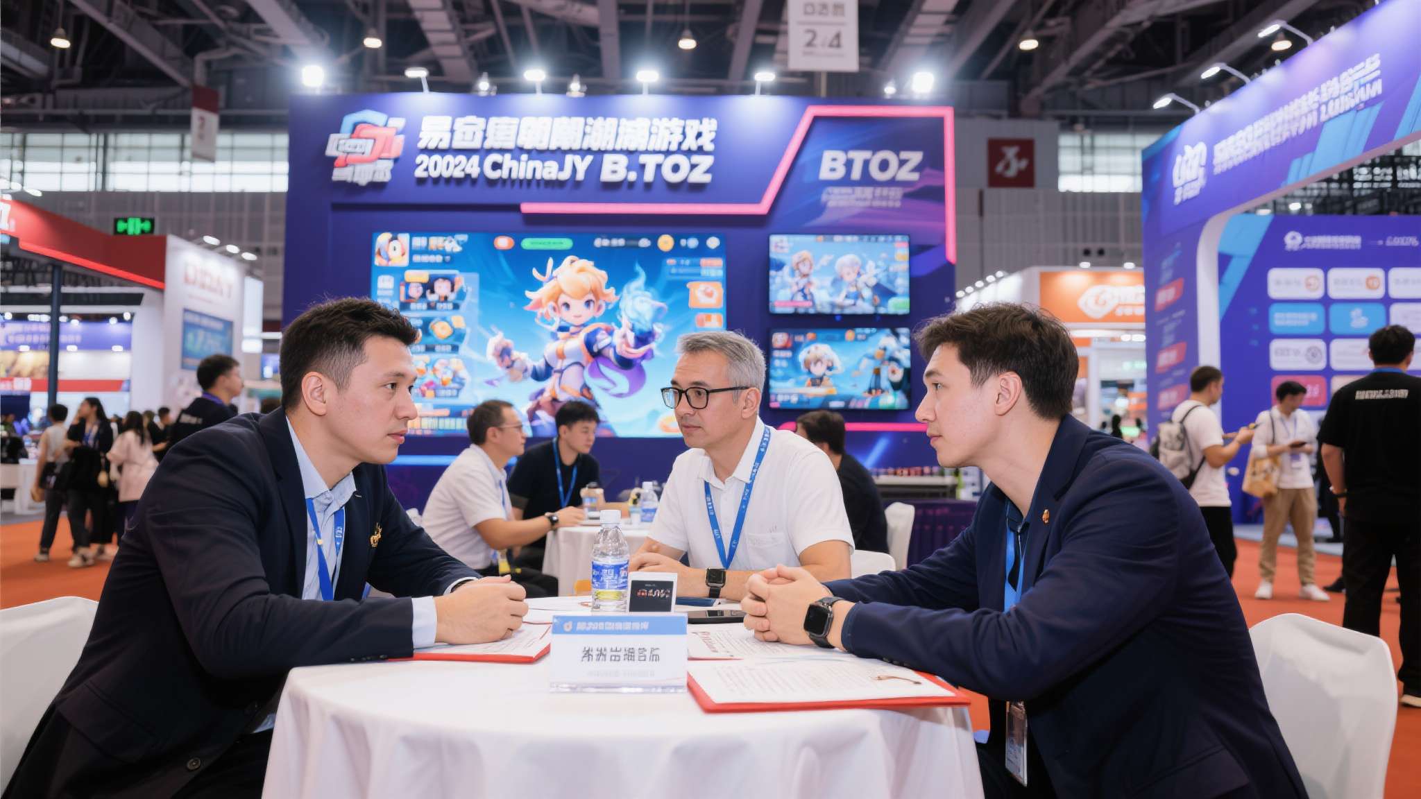以某国内中型手游研发商为例，其在2024年ChinaJoy BTOB馆完成了与三